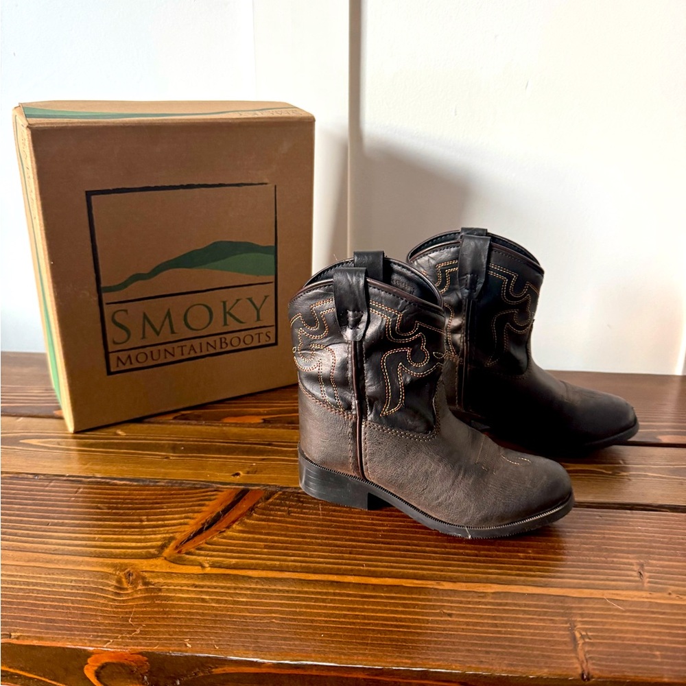 Smoky Mountain Cowboy Boots Brown